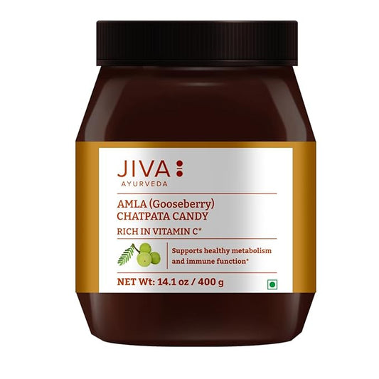 Jiva Ayurveda Chatpata Amla Candy Natural 400g(Pack of 1)