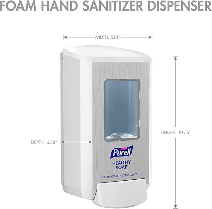 PURELL CS4 Manual Soap Dispenser, White, 1250 mL CS4 Healthy 2) - 5130-01 -