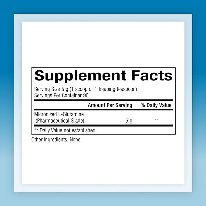 Natural Factors, Micronized L-Glutamine Drink Mix 5000 mg, 16 Oz