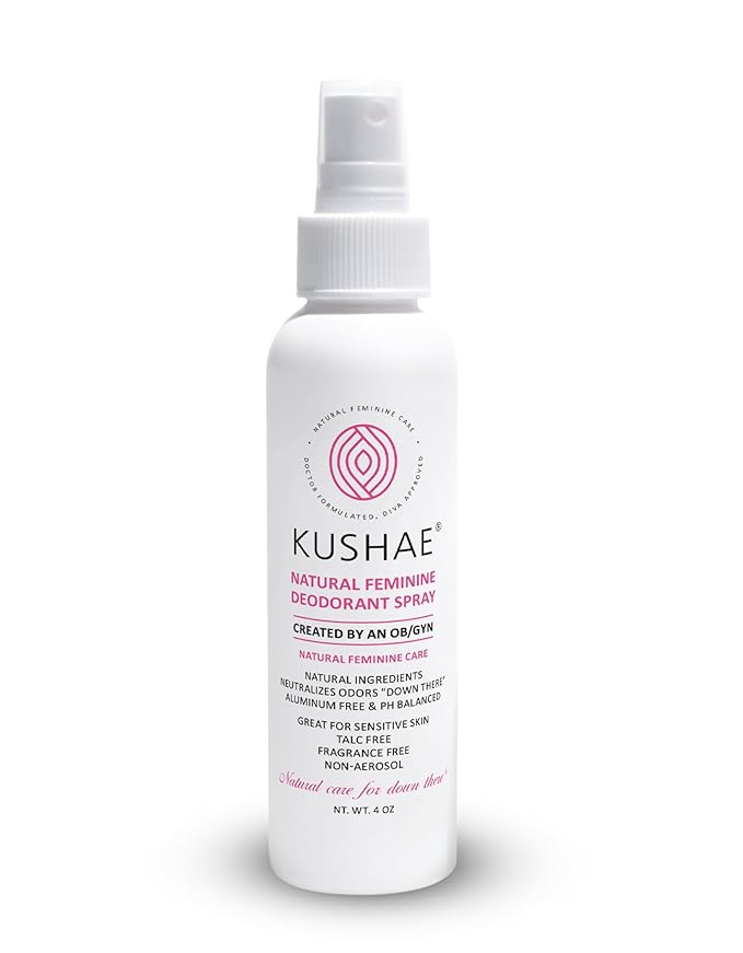 Kushae Natural Feminine Deodorant Spray 4 oz