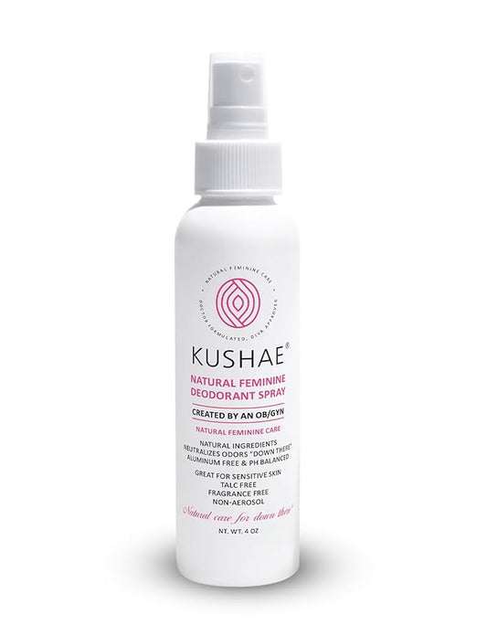 Kushae Natural Feminine Deodorant Spray 4 oz
