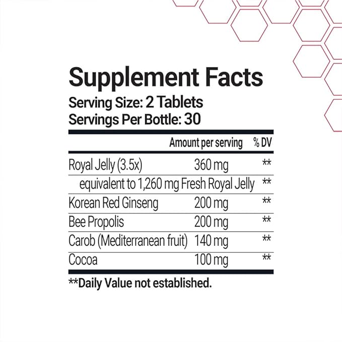 Bee and You Royal Jelly 60ct, 100% 100% Natural