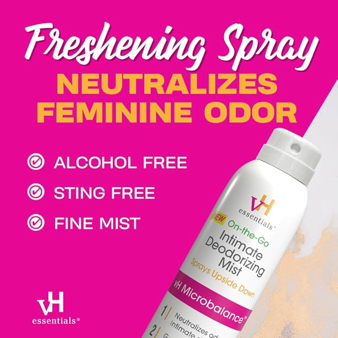 vH essentials Feminine Spray, Intimate Deodorizing 3 floz.