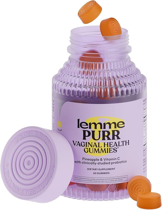 Lemme Purr Vaginal Probiotic Gummies for Women (60 Count)
