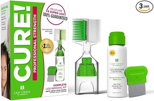 Lice Treatment Kit by Lice Clinics-Guaranteed 5.25oz Shampoo,