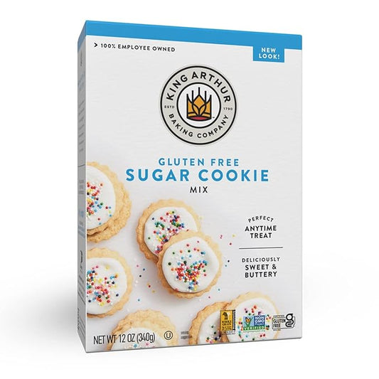 King Arthur, Gluten-Free Sugar Cookie Mix, Gluten-Free, Non-GMO Project Verified, Certified Kosher, 12 Ounces