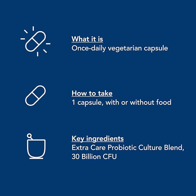 Renew Life Extra Care Digestive Probiotic 30 Billion 30 Count