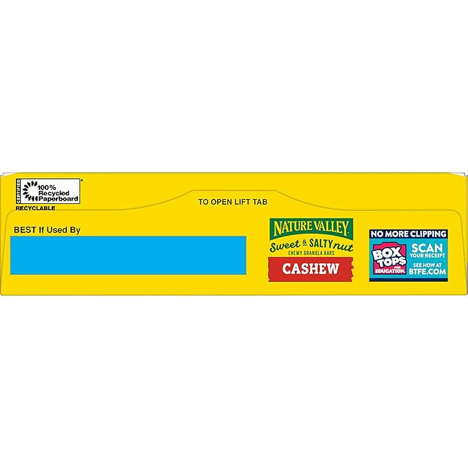 Nature Valley Granola Bars, Sweet and Salty Nut, Cashew, 6 Bars, 7.2 OZ (Pack of 6)