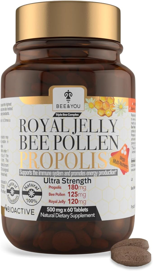 BEE and YOU Royal Jelly Tablet, 100% Natural 60ct