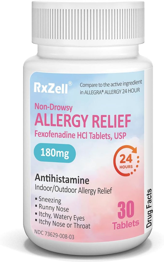 Allergy Relief | Fexofenadine HCl 180mg, 24-Hour Antihistamine, (30 Count 1))
