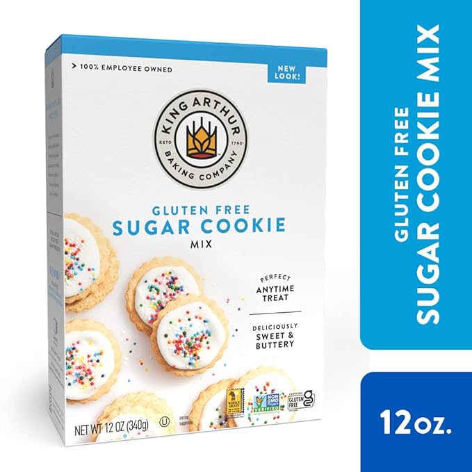 King Arthur, Gluten-Free Sugar Cookie Mix, Gluten-Free, Non-GMO Project Verified, Certified Kosher, 12 Ounces