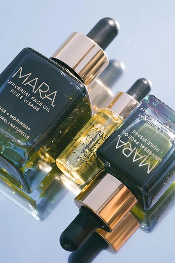 MARA - Natural Algae + Moringa Universal Face Oil | Plant-Based Skin Care | Nourishes with Algae Plankton Blend + Boosts Firmness For All Skin Types, (.5 oz | 15 ml)