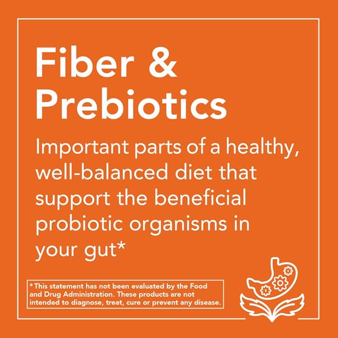 NOW Supplements, Fiber-3, Certified Organic, Non-GMO 16-Ounce