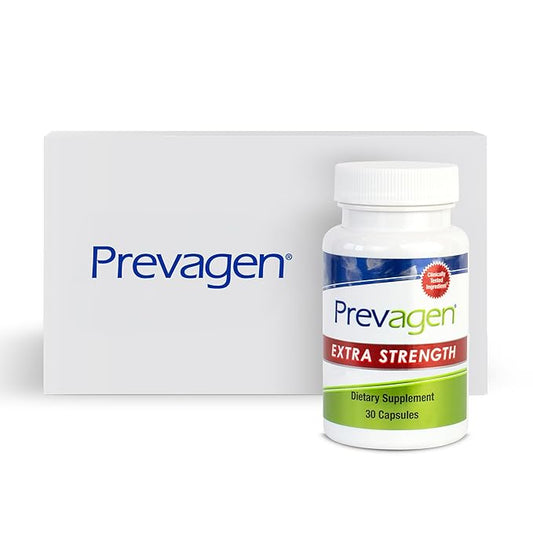 Prevagen Extra Strength 20mg, 30 Capsules |1 Pack| with Apoaequorin & Vitamin D with Attractive and Stackable Storage Box