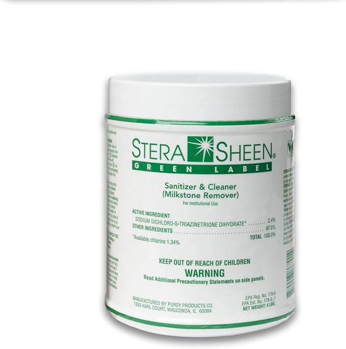 Stera-Sheen 4 lb Green Label Sanitizer, 1 x 4 lb