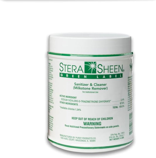Stera-Sheen 4 lb Green Label Sanitizer, 1 x 4 lb
