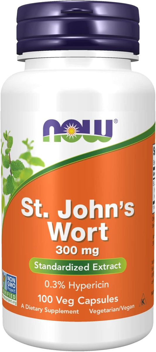 NOW Supplements, St. John's Wort (Hypericum 300 mg, 100 Veg