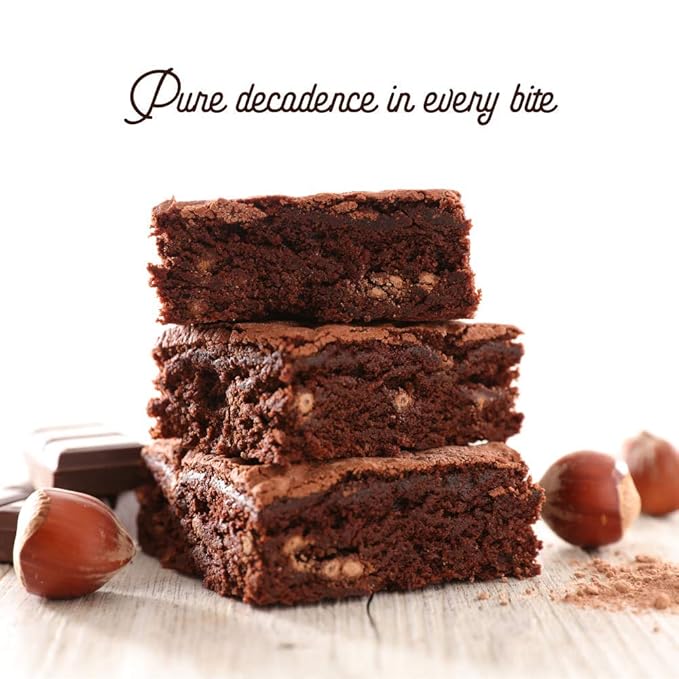 Sweet Logic Keto Baking Mix - Fudge Brownie - Gluten-Free - Dairy Free - Diabetic-Friendly - High Protein - Allulose - Stevia - Low Sugar - Low Carb - Quick 20-Minute Prep (1-2G Carbs Per Serving)