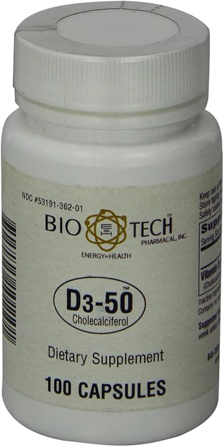 Bio-Tech Pharmacal D3-50 50,000 IU, 100