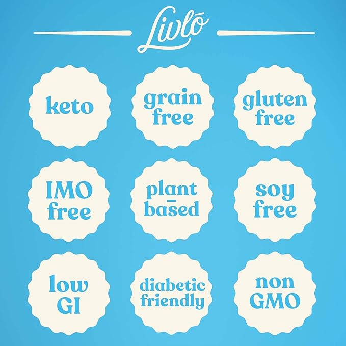 Livlo Keto Nut Granola Cereal - Only 2g Net Carb & Zero Added Sugar - Low Carb, Grain Free & Gluten Free Healthy Snack - Frosted Blueberry, 10.5 oz