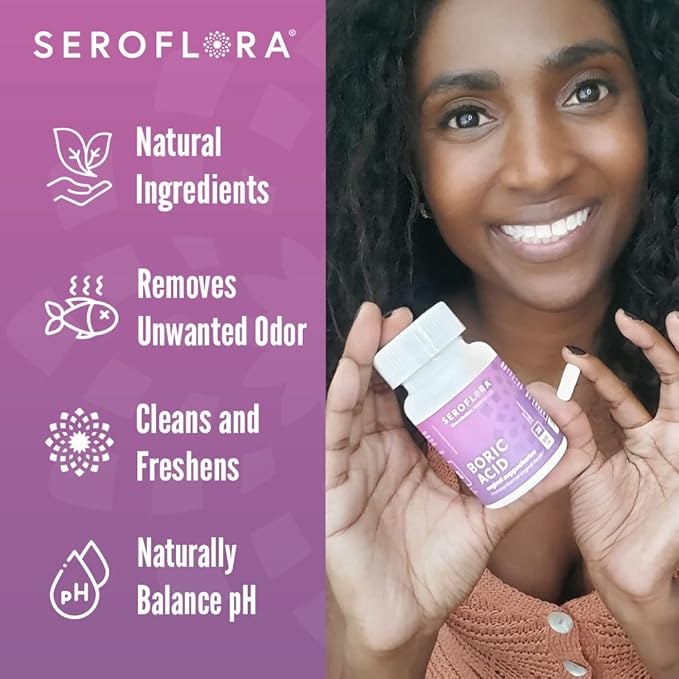 Seroflora Boric Acid Vaginal Suppositories 28 Suppositories 7 Applicators