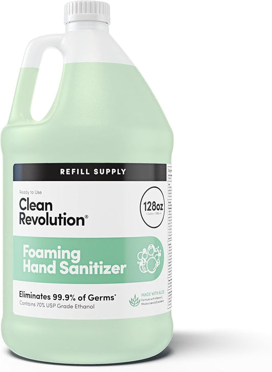 Clean Revolution Foaming Hand Sanitizer, 128 99.9% of 70% USP