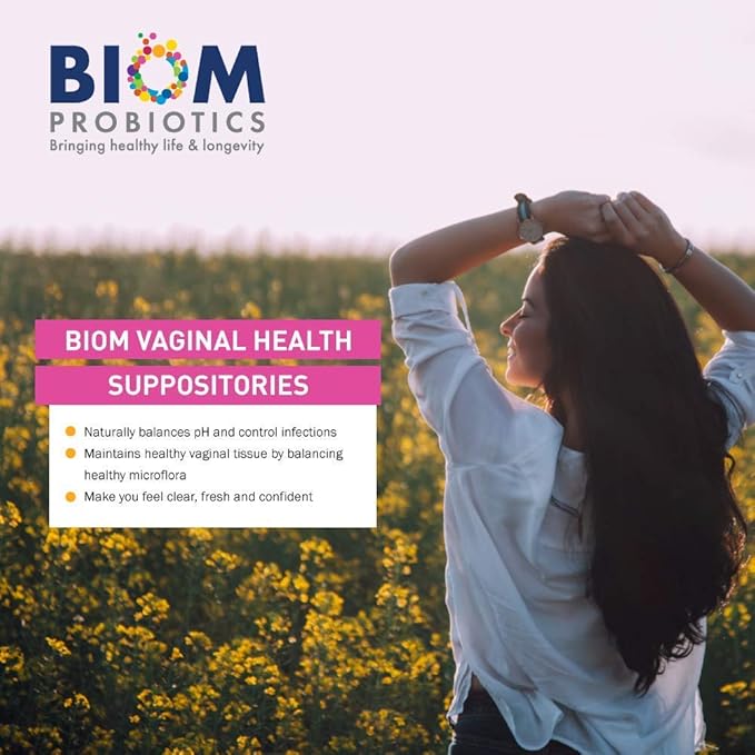 Biom Vaginal Probiotic Suppository: Natural Vaginal (30)