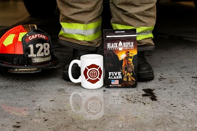 Black Rifle Coffee Company Five Alarm, Medium Roast Ground Coffee, 12 OZ Bag