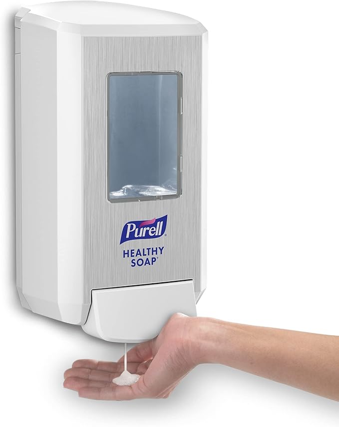 PURELL CS4 Push-Style Soap Dispenser, White, 1250 mL CS4 HEALTHY 1) - 5130-01