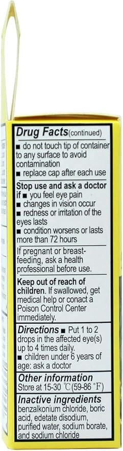 Colirio Manzanill A+ Eye Lubricant, Redness 2-Pack of 0.5 FL