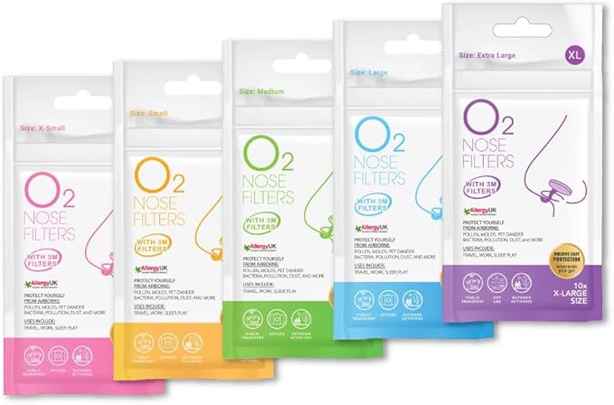 O2 Nose Filters with 3M Filtration 10)