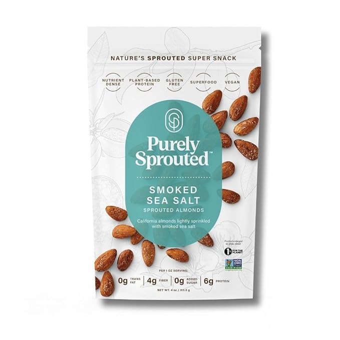 Purely Sprouted Smoked Sea Salt Sprouted (4 oz, 6 pack)