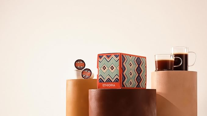Atlas Coffee Club - Light Roast Coffee Pods - Ethiopia, 100% Recyclable, Premium Single Origin Coffee, 24ct Box