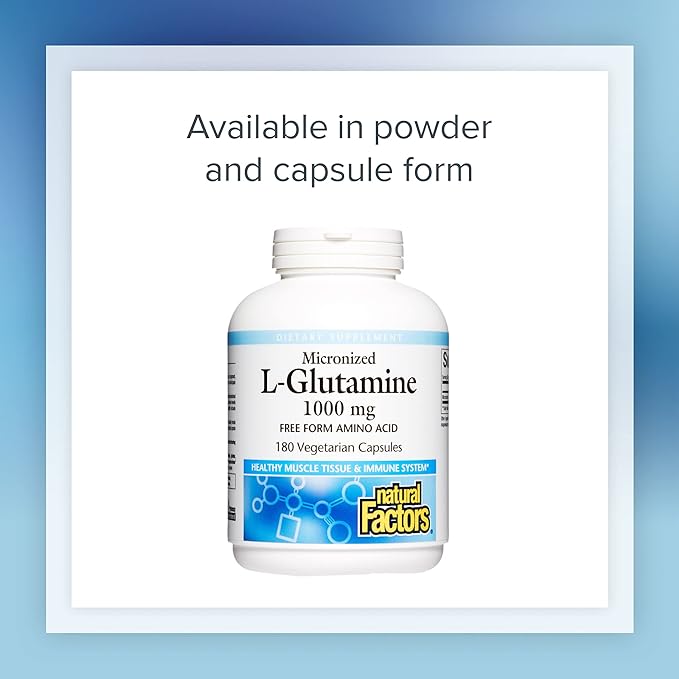 Natural Factors, Micronized L-Glutamine Drink Mix 5000 mg, 16 Oz