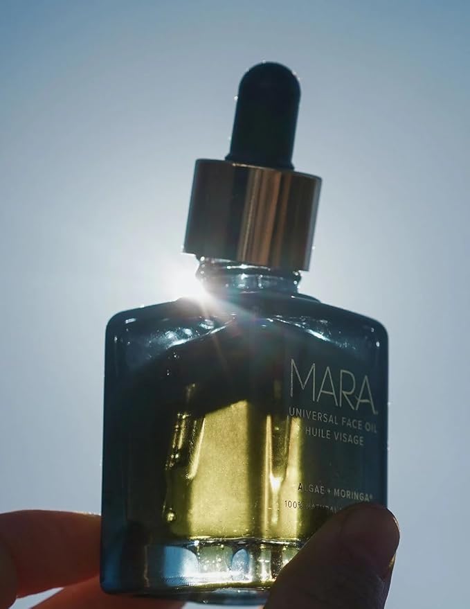 MARA - Natural Algae + Moringa Universal Face Oil | Plant-Based Skin Care | Nourishes with Algae Plankton Blend + Boosts Firmness For All Skin Types, (.5 oz | 15 ml)