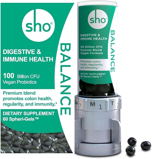 SHO Balance 100 Billion CFU Prebiotics 60 Softgels
