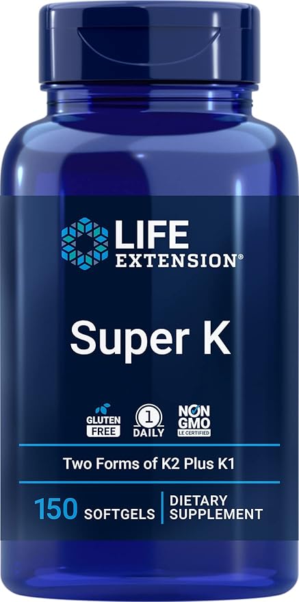 Life Extension Super K, 150 Softgels, K1 and K2 - MK4 & MK7