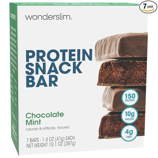 WonderSlim Protein Snack Bar, Chocolate Mint, (7ct)