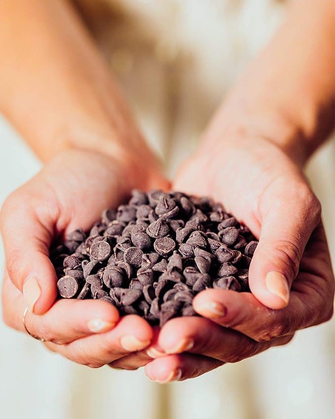 Dark Chocolate Chips by Lily's | Stevia Sweetened, No Added Sugar, Low-Carb, Keto Friendly | 55% Cocoa | Fair Trade, Gluten-Free & Non-GMO | 9 ounce, 3-Pack, Brown, 4001A3