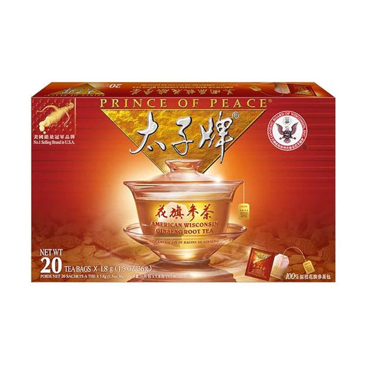 Prince Of Peace American Wisconsin Ginseng 20 Count