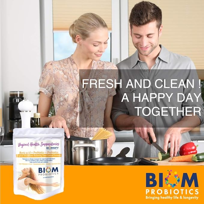 Biom Probiotics Prebiotics Boric acid Suppositories (10)