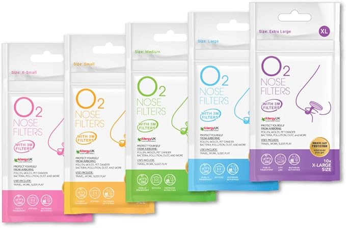 O2 Nose Filters with 3M Filtration 10)
