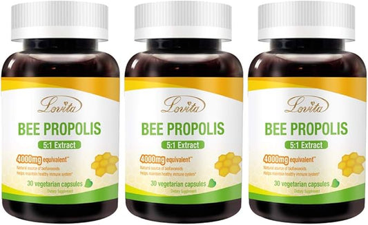 Bee Propolis Capsule 4000mg Equivalent 5:1 Concentration 30 Vegetarian 3)