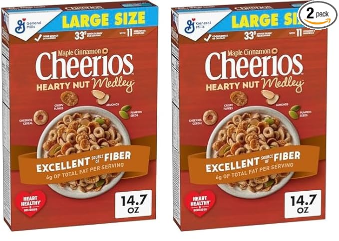 Cheerios Hearty Nut Medley Breakfast Cereal, 14.7 oz 2)