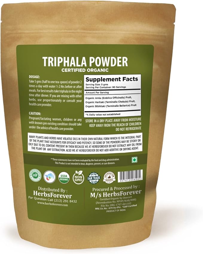 Triphala Churna Powder – Traditional Ayurvedic 454 GMS