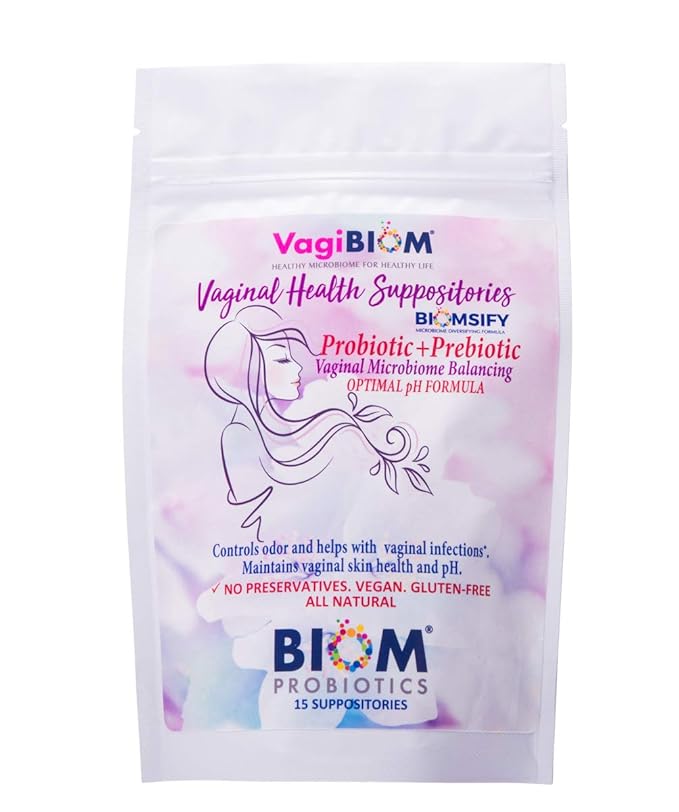 Biom Vaginal Probiotic Suppository: Natural Vaginal (15 count)