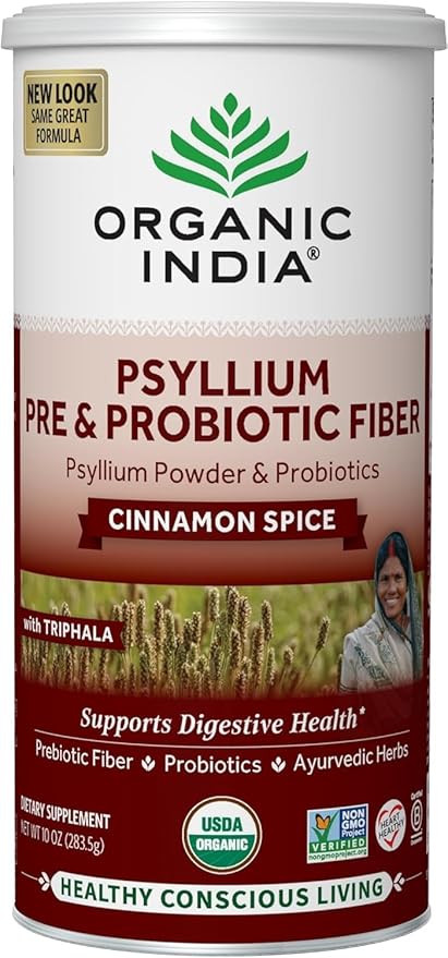 ORGANIC INDIA Psyllium Husk Pre & 10 Oz