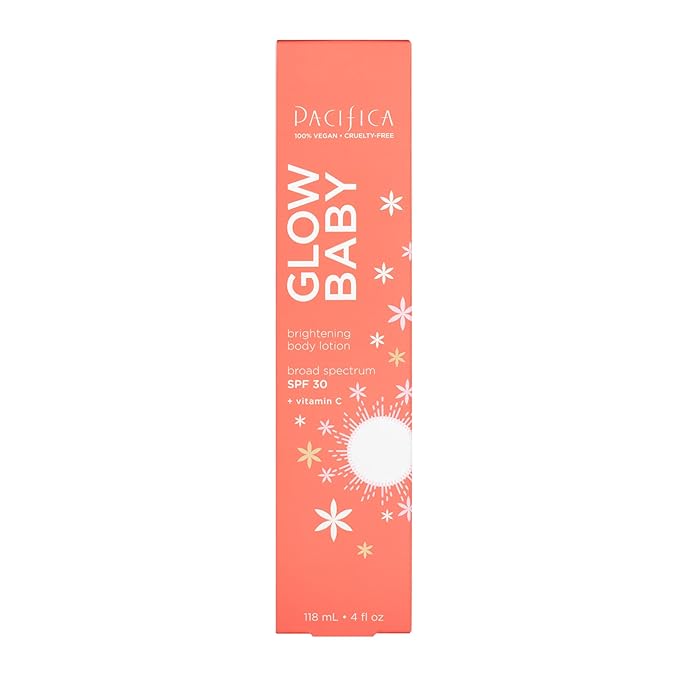 Pacifica SPF 30 Body Lotion - Glow Baby Brightening Vitamin C Body Moisturizer -w/Broad Spectrum UVA/UVB SPF 30 Sun Protection - Clean Beauty Vegan & Cruelty-Free Dermatologist Tested