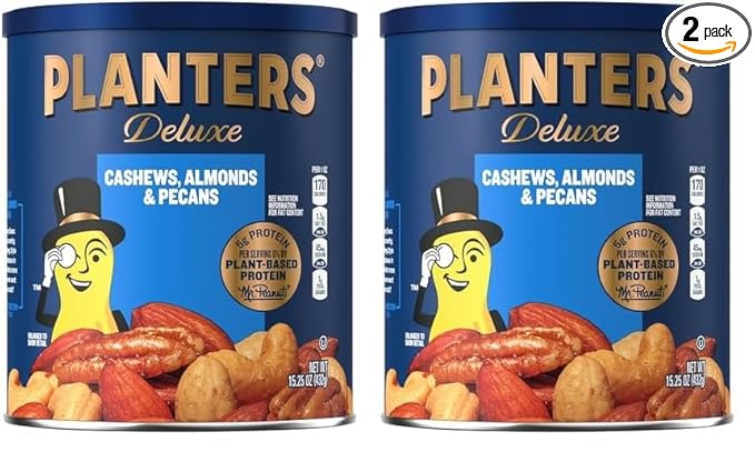 PLANTERS Deluxe Cashews, Almonds & Pecans, 15.25 Oz 2)