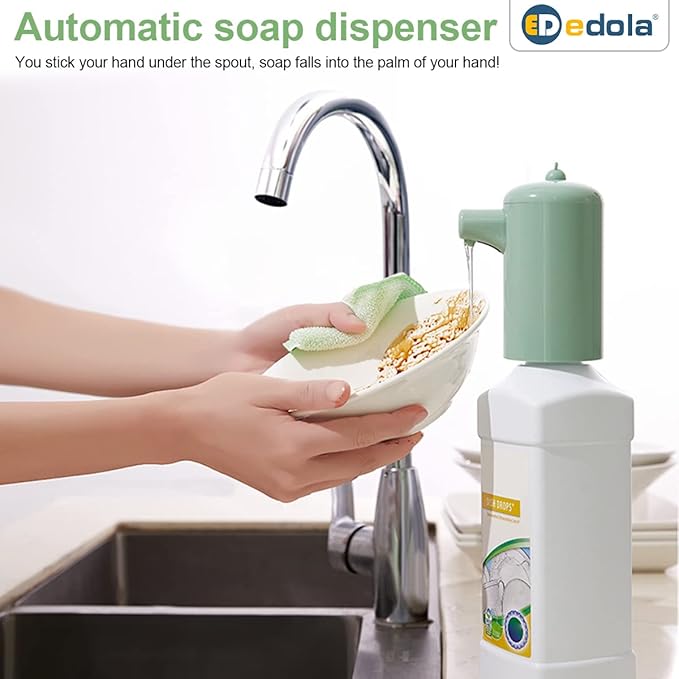 Automatic Soap Dispenser Pump, Upgraded Infrared 2 Adjustable